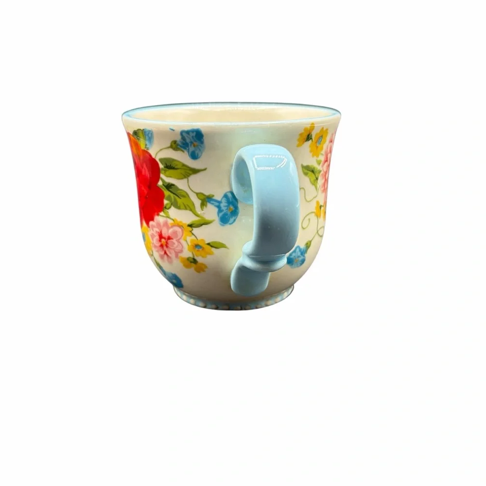 NWT PIONEER WOMAN FLORAL STONEWARE COFFEE MUG